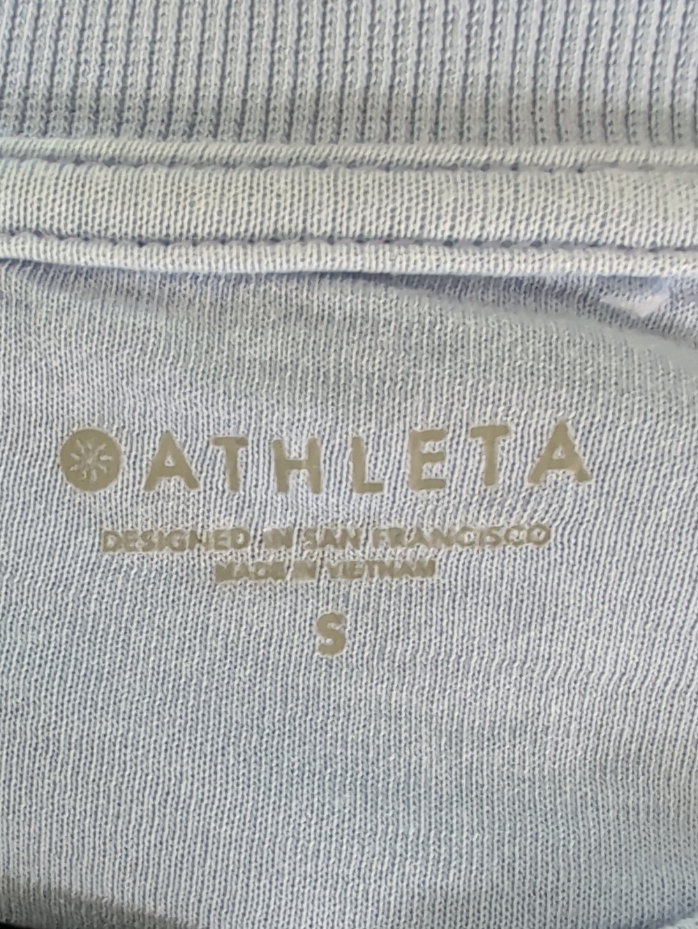 Athleta Sundown Sweatshirt Light Blue EUC - Picture 3 of 5